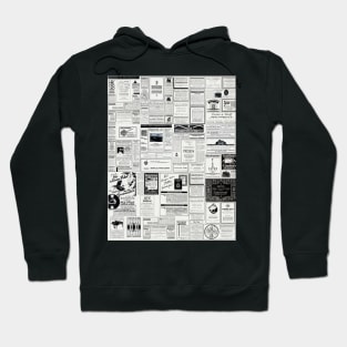 Collage Of Vintage Advertising Hoodie